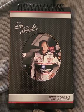 Dale Earnhardt NASCAR Spiral Bound Photo Notebook - Black